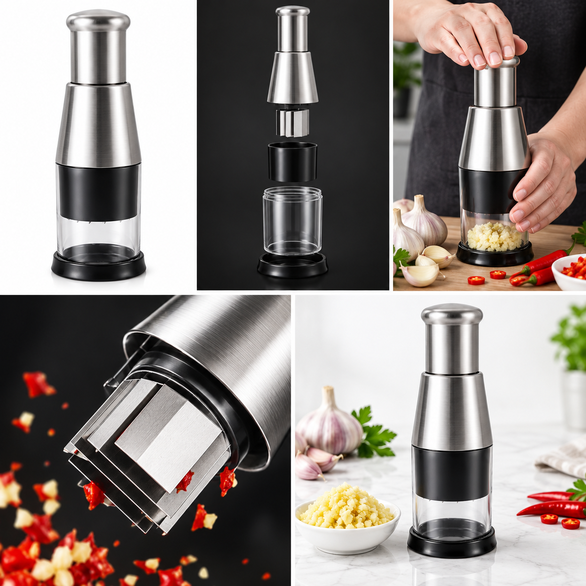 Garlic Crusher Onion Chopper